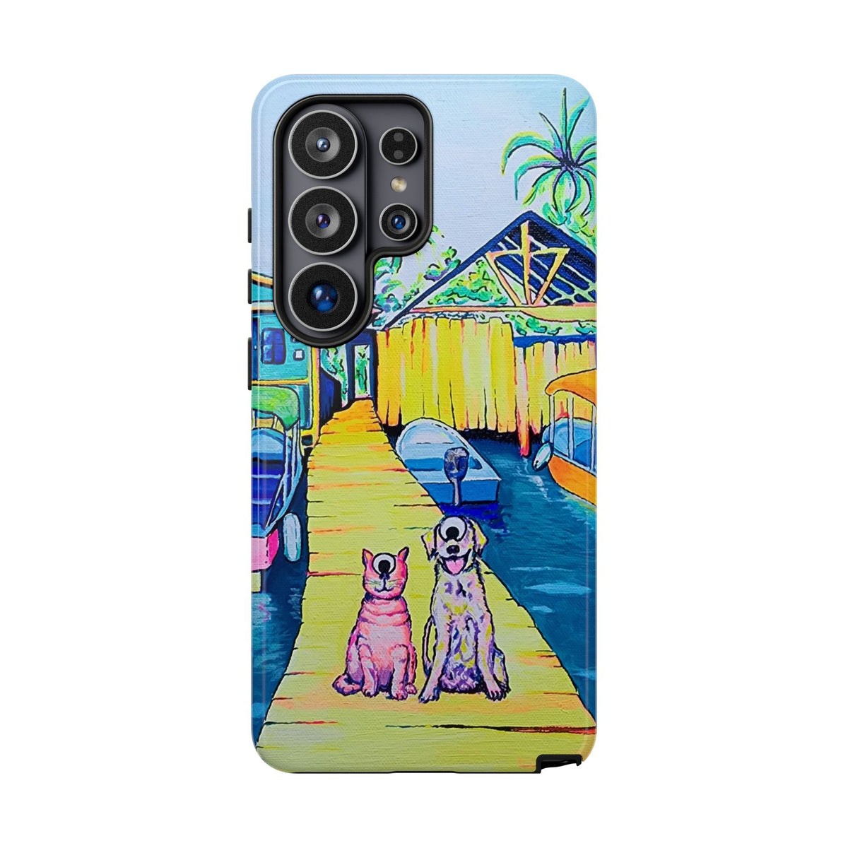 Cyclops Cat and Dog in Bocas Tough Phone Case