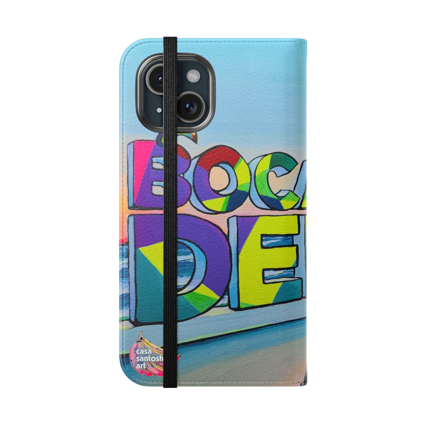 Bocas Del Toro Sign Flip Phone Case – Wallet Cover with Card Slots