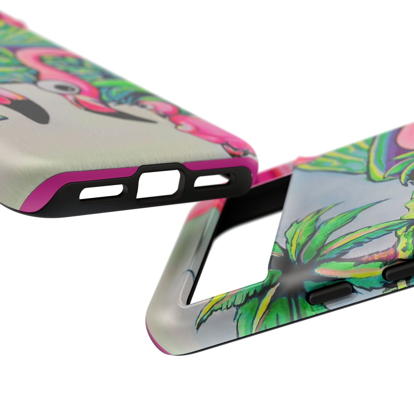 Cyclops Flamingo Family Tough Phone Case