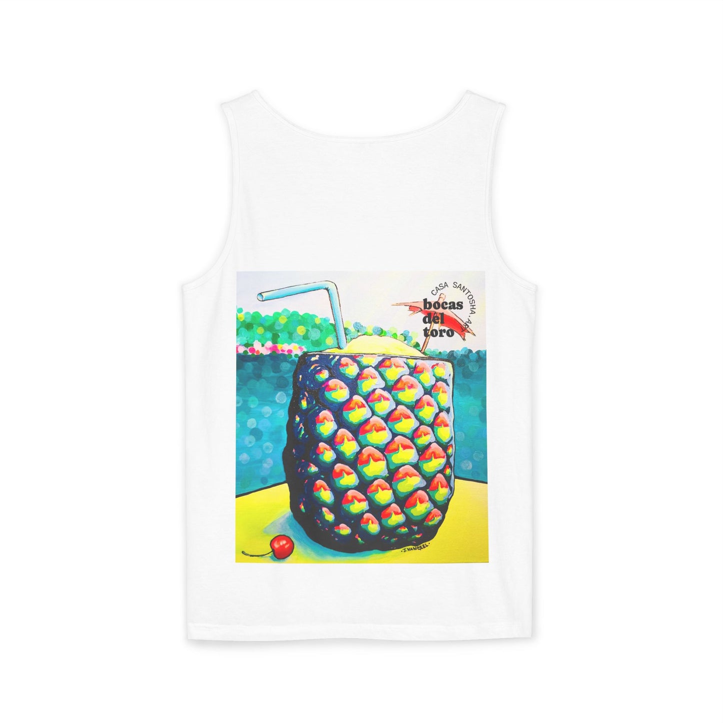 Unisex Neon Piña Colada Tank Top - Perfect for Summer Vibes