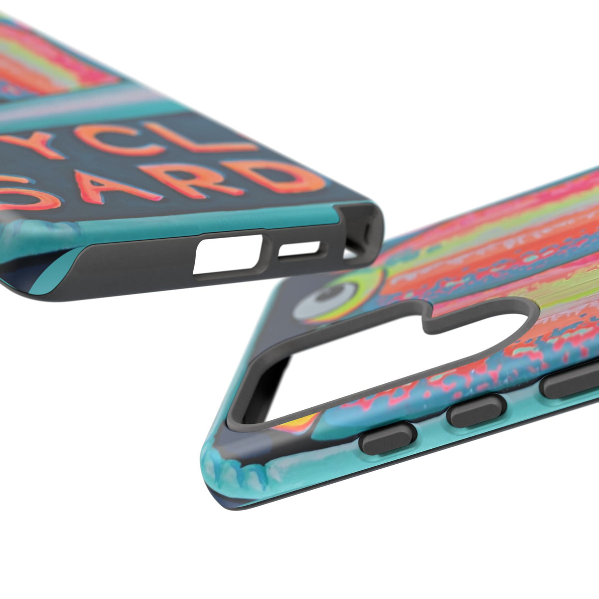 Neon Sardines Tough Phone Case