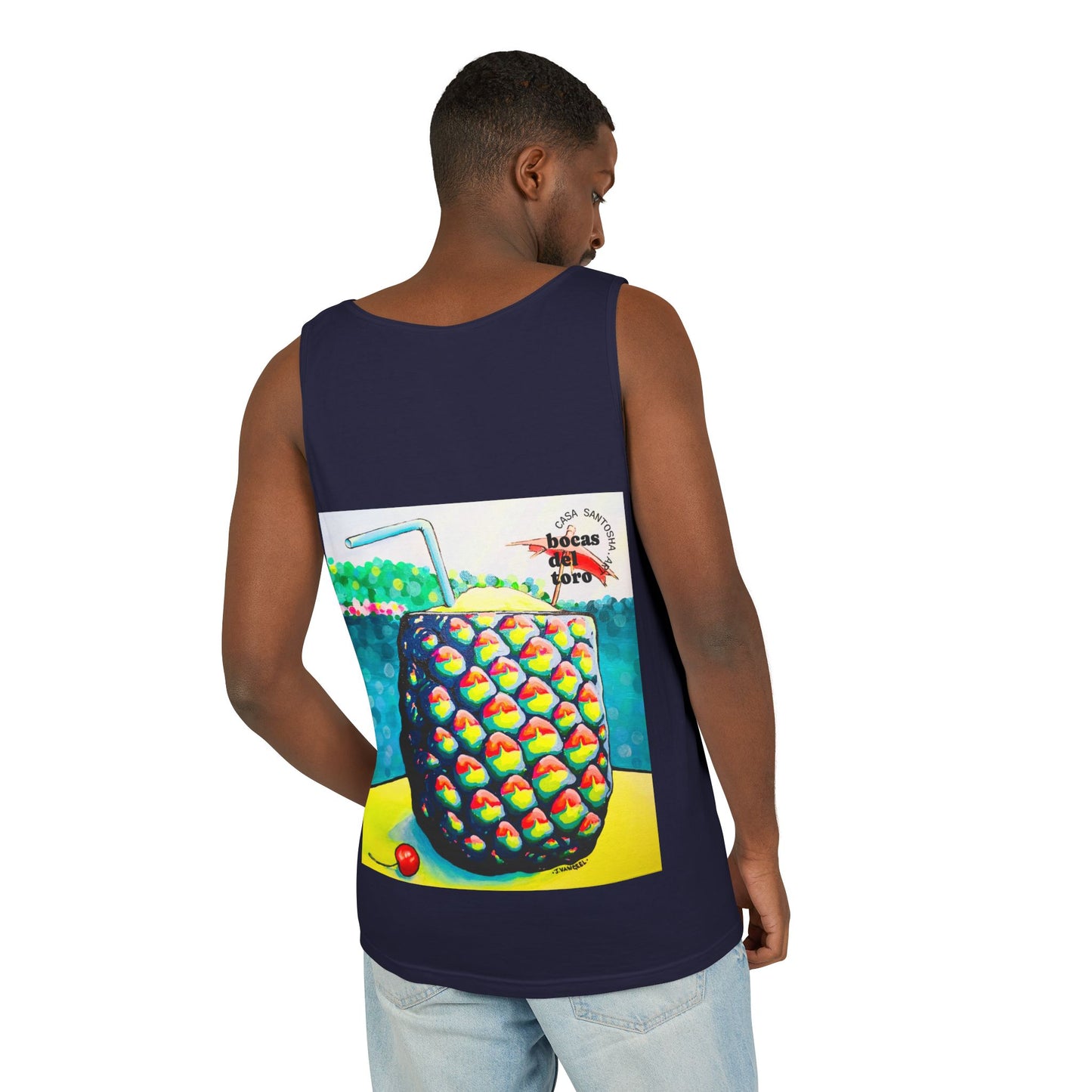 Unisex Neon Piña Colada Tank Top - Perfect for Summer Vibes