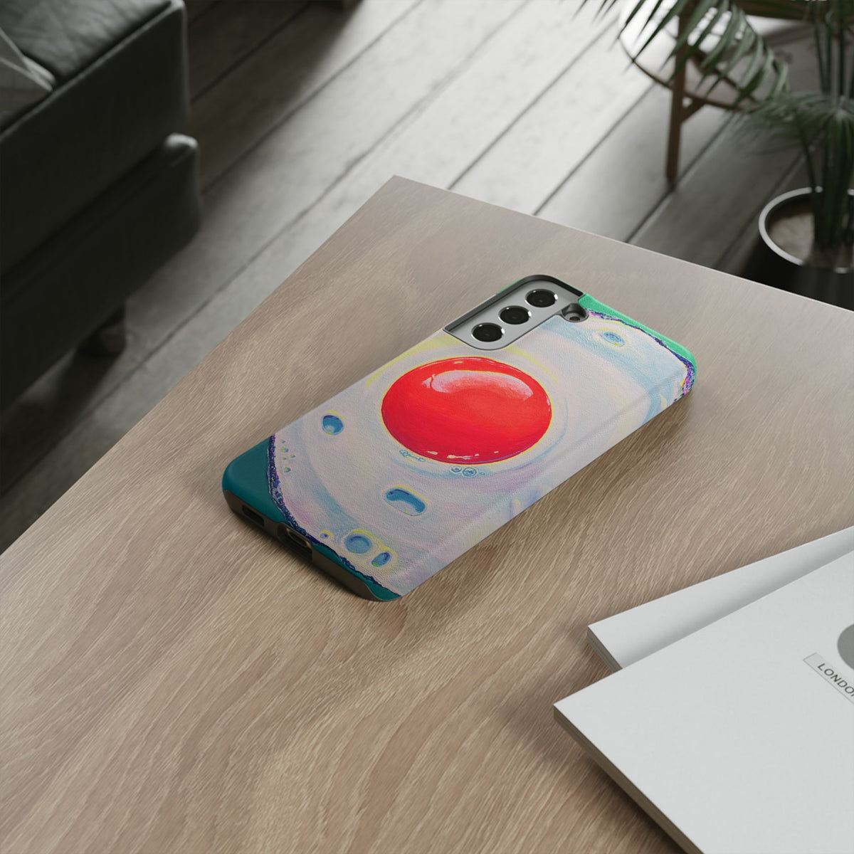 Neon Fried Egg Tough Phone Case