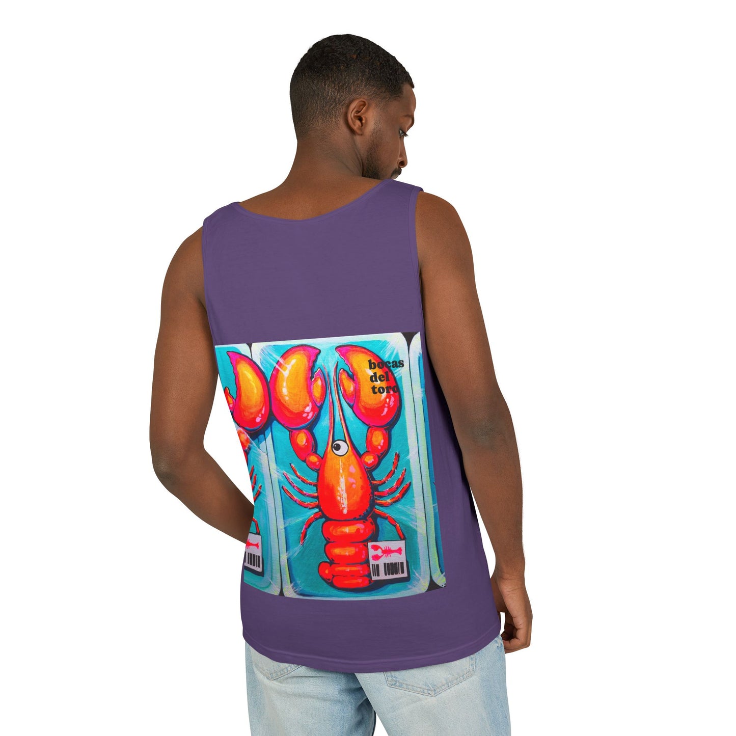 Unisex Fresh Neon Lobster Tank Top - Perfect for Summer Vibes