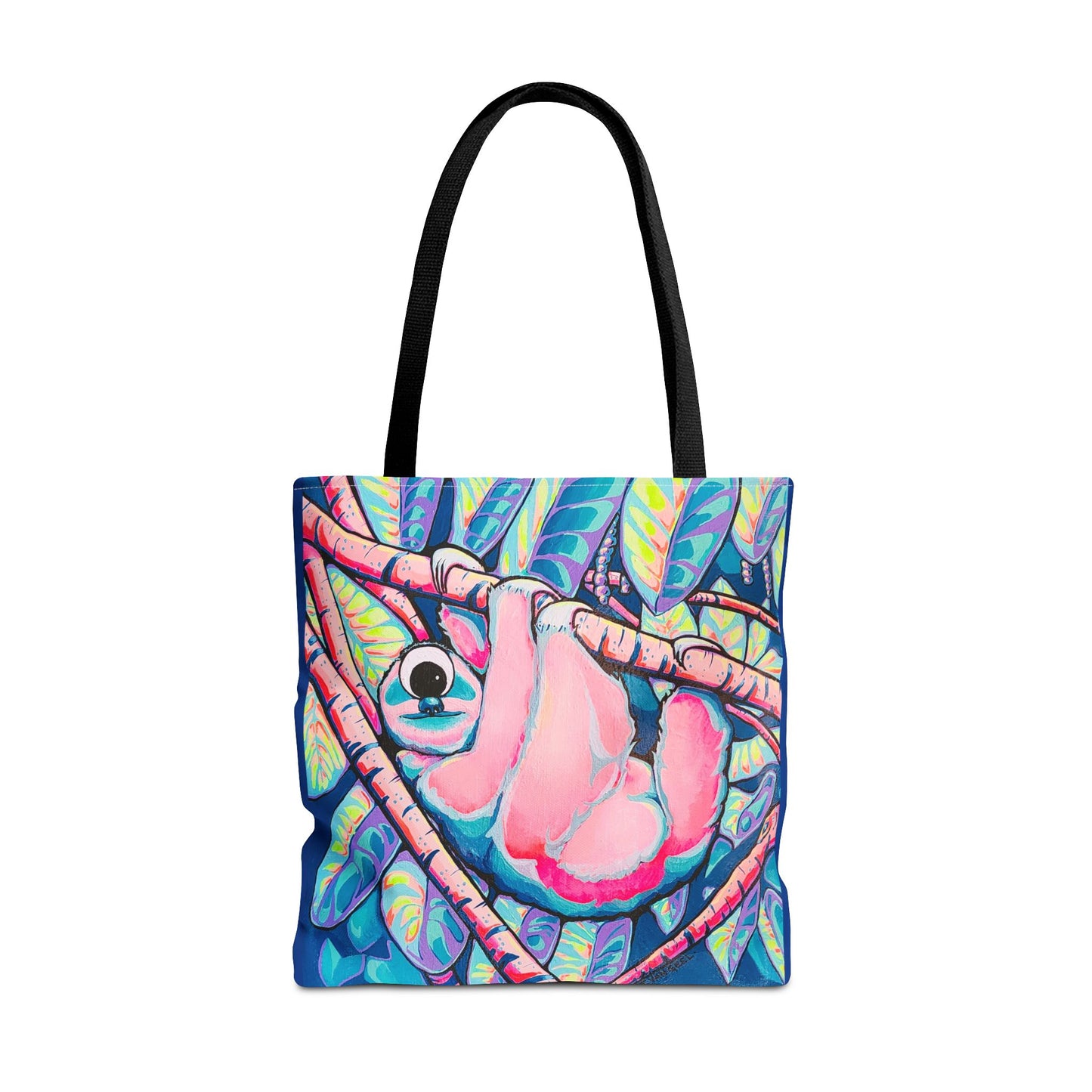 Premium Cyclops Sloth Tote Bag, Original Artist Design, Reusable Shopping Tote, Eco-Friendly