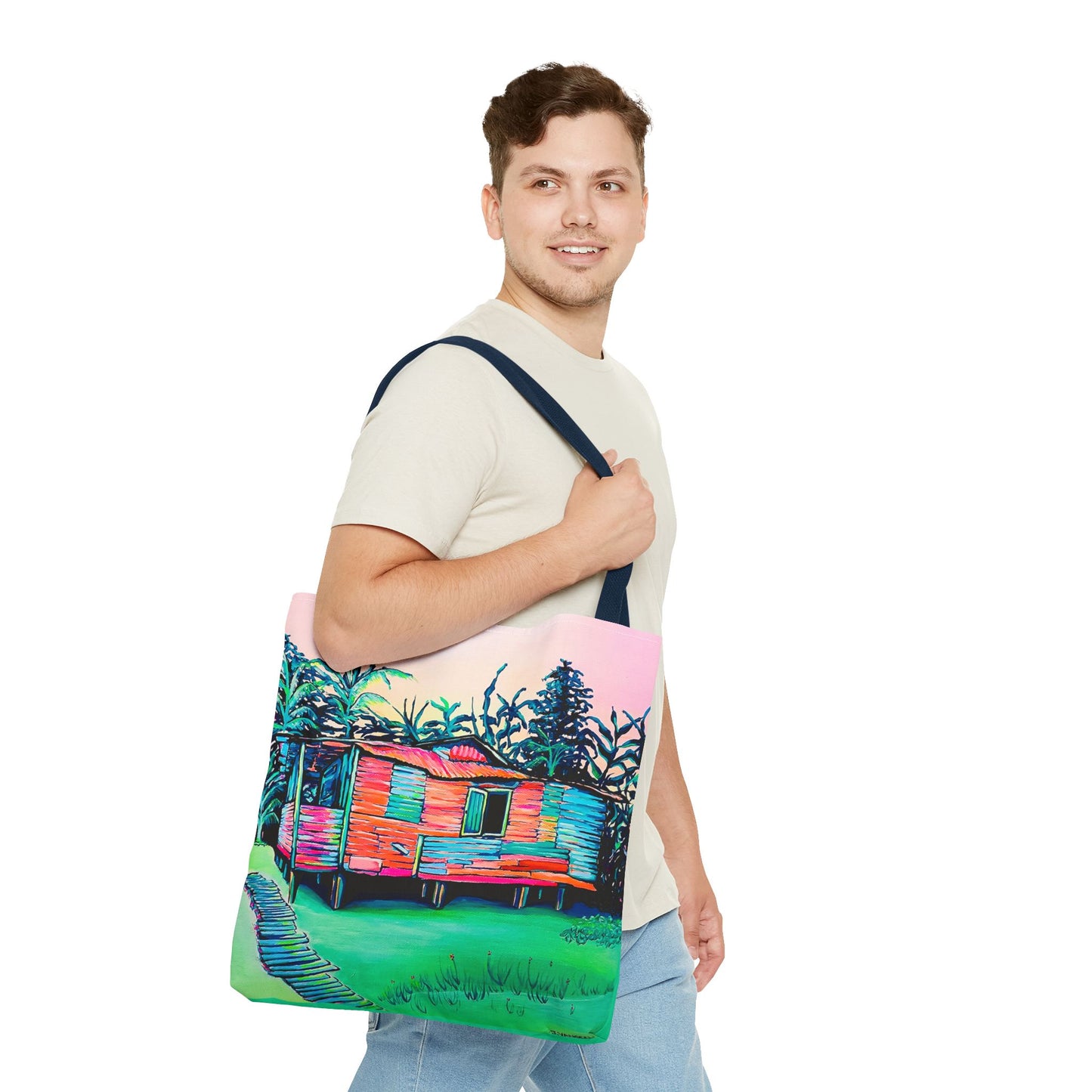 Premium Luis Russell House Bocas Tote Bag, Original Artist Design, Reusable Shopping Tote, Eco-Friendly