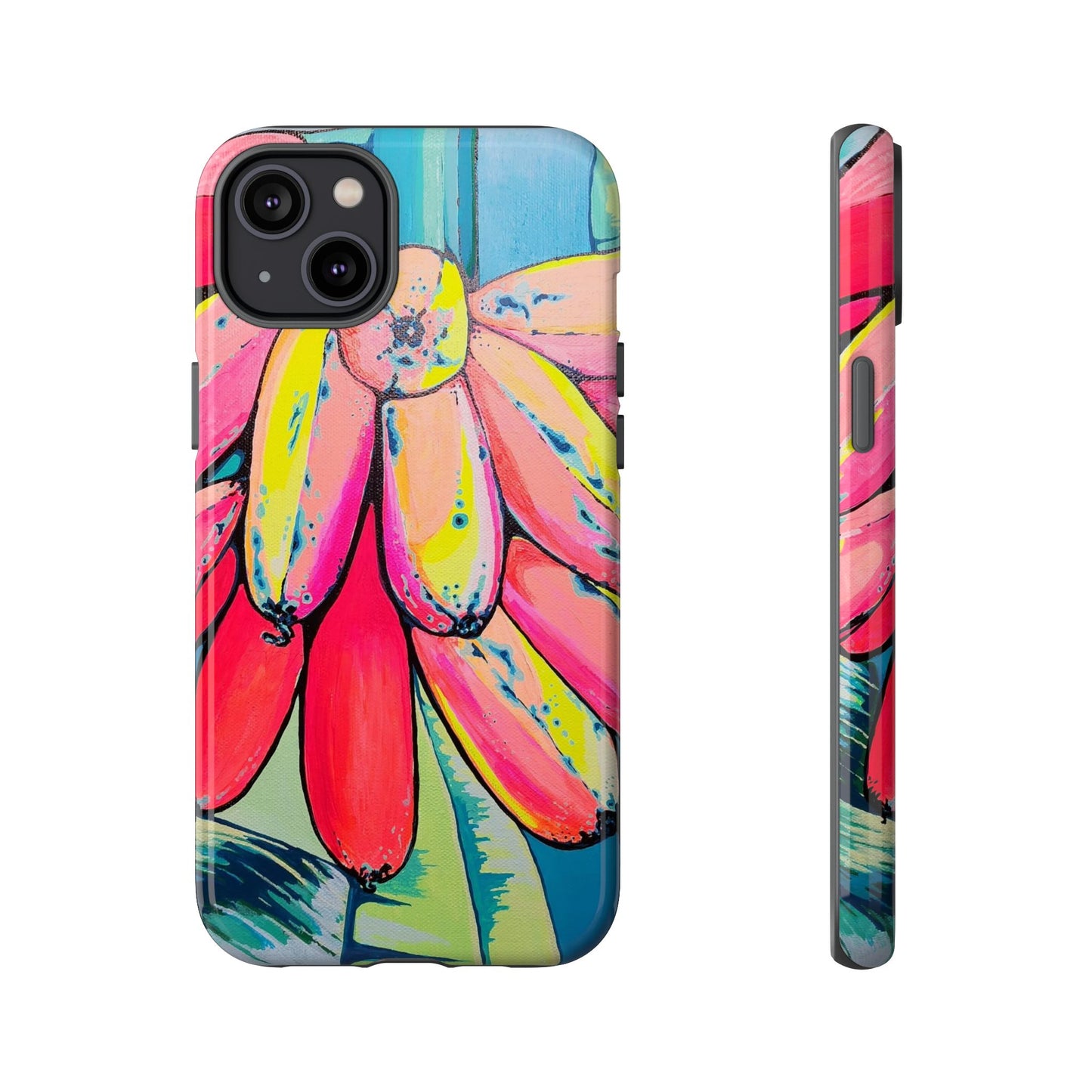 Neon Primitivo Bananas Tough Phone Case