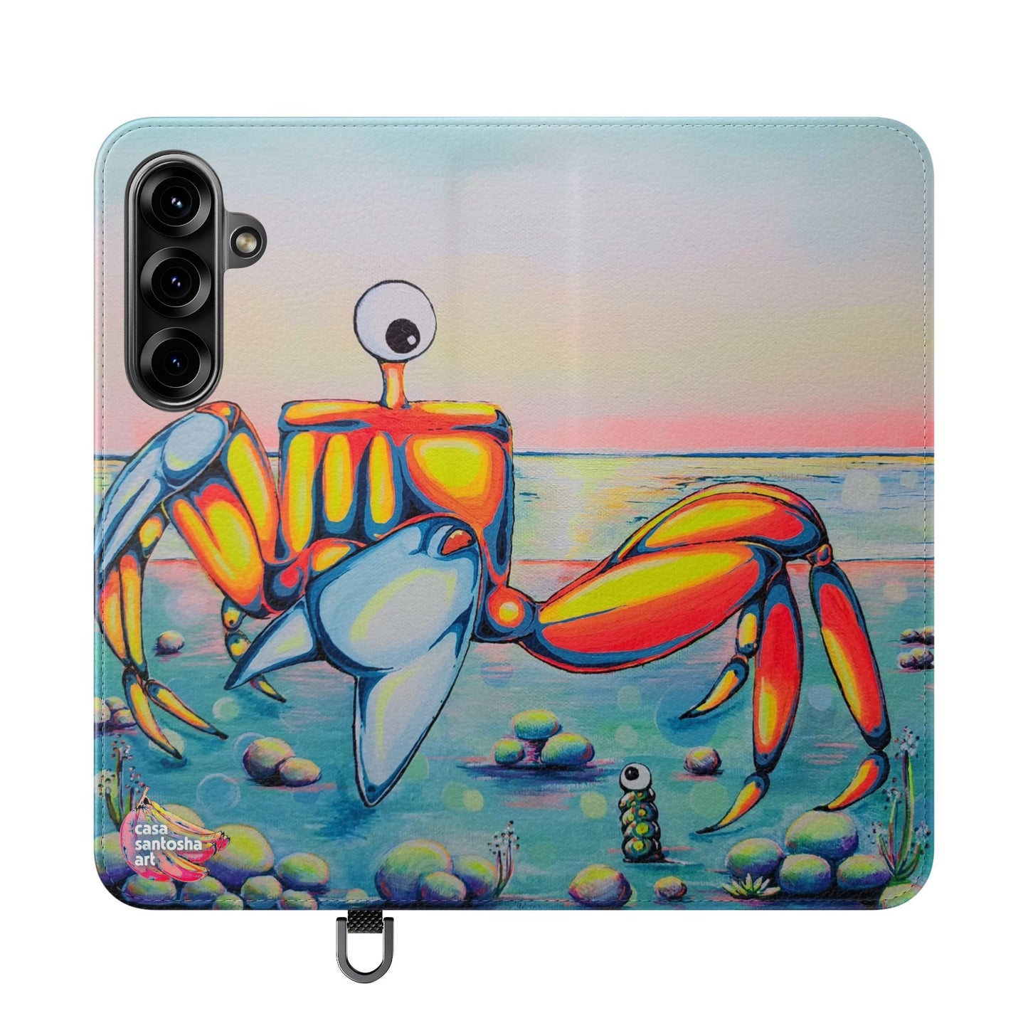Cyclops Crab Flip Phone Case – Wallet Cover with Card Slots