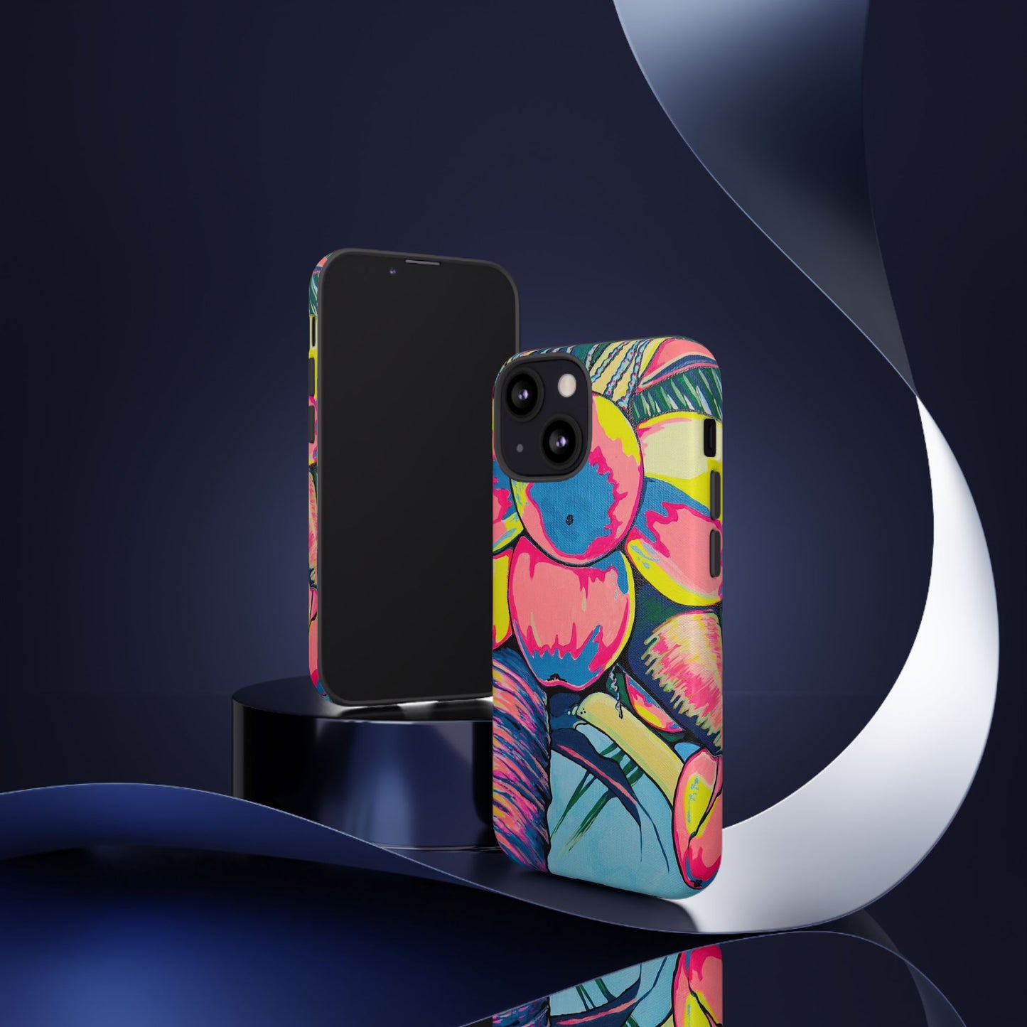Neon Coconuts Tough Phone Case