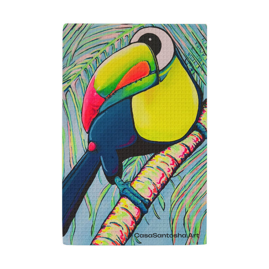 Cyclops Toucan Waffle Weave Kitchen Hand Towel