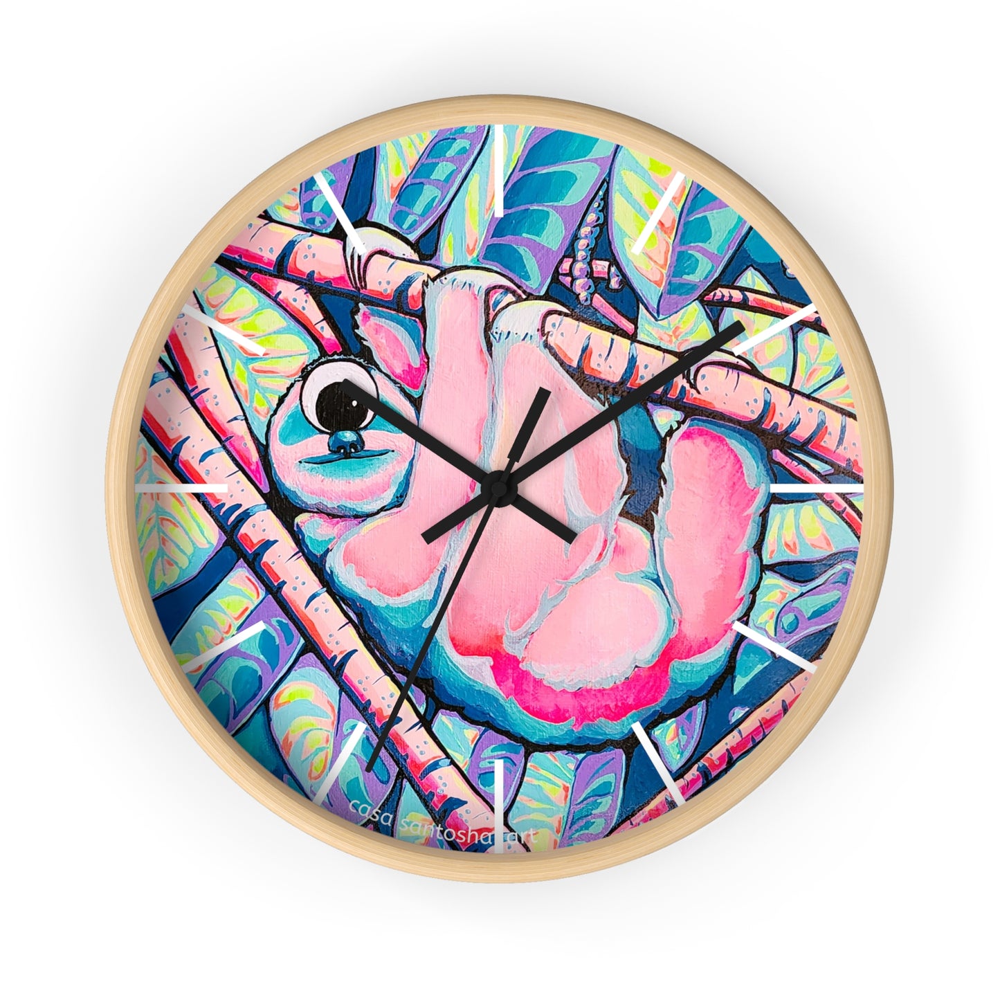 Cyclops Sloth Pop Art Wall Clock