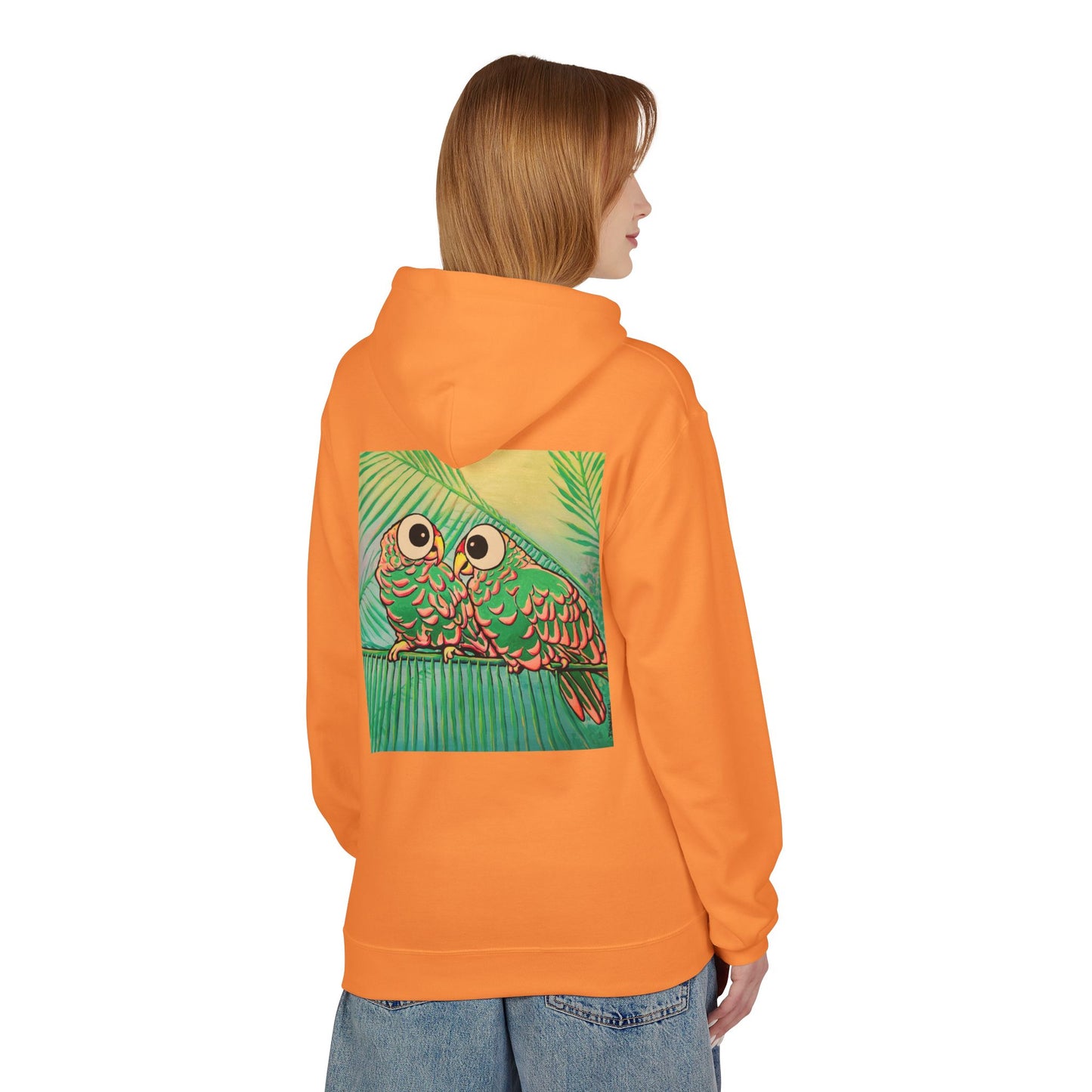 Unisex Chatty Cyclops Parrots Soft Hoodie