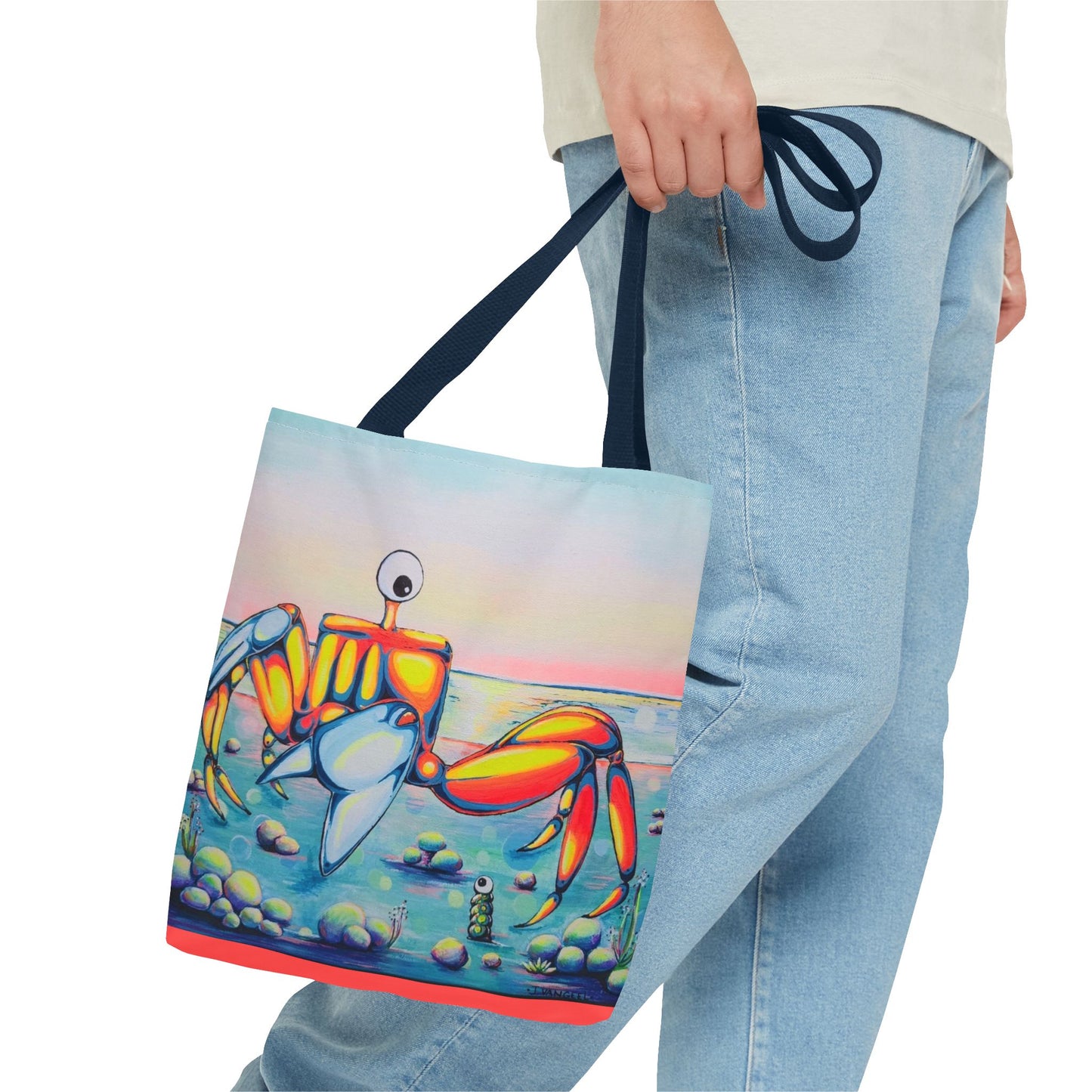 Premium Cyclops Crab Tote Bag, Original Artist Design, Reusable Shopping Tote,  Eco-Friendly