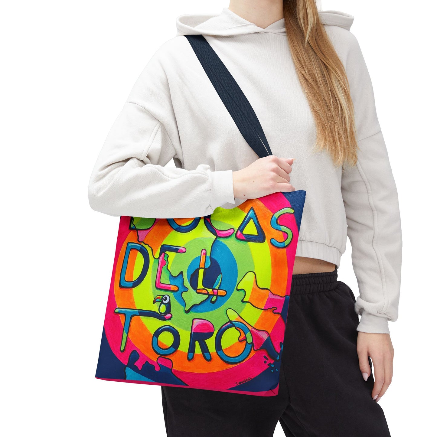 Premium Bocas Del Toro Islands Tote Bag, Original Artist Design, Reusable Shopping Tote,  Eco-Friendly