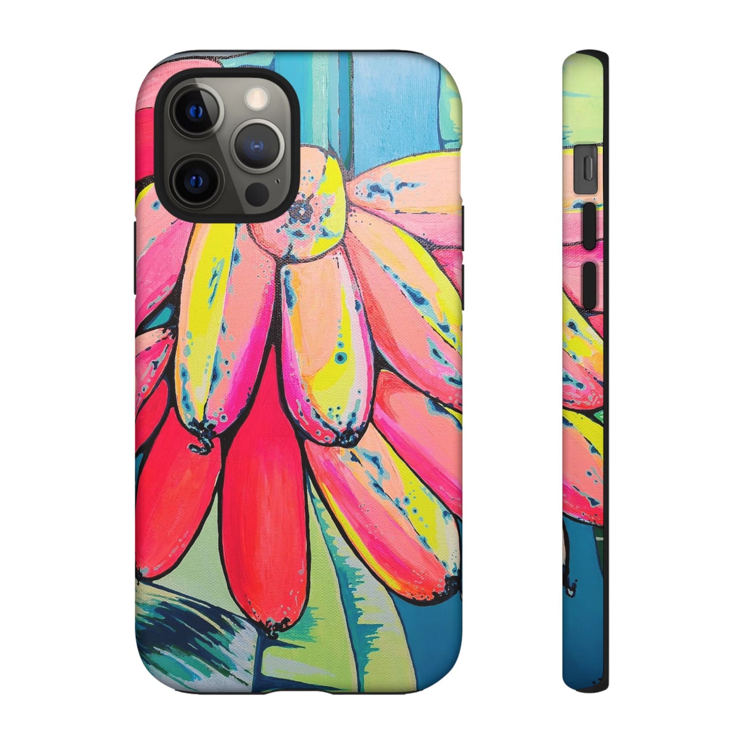 Neon Primitivo Bananas Tough Phone Case