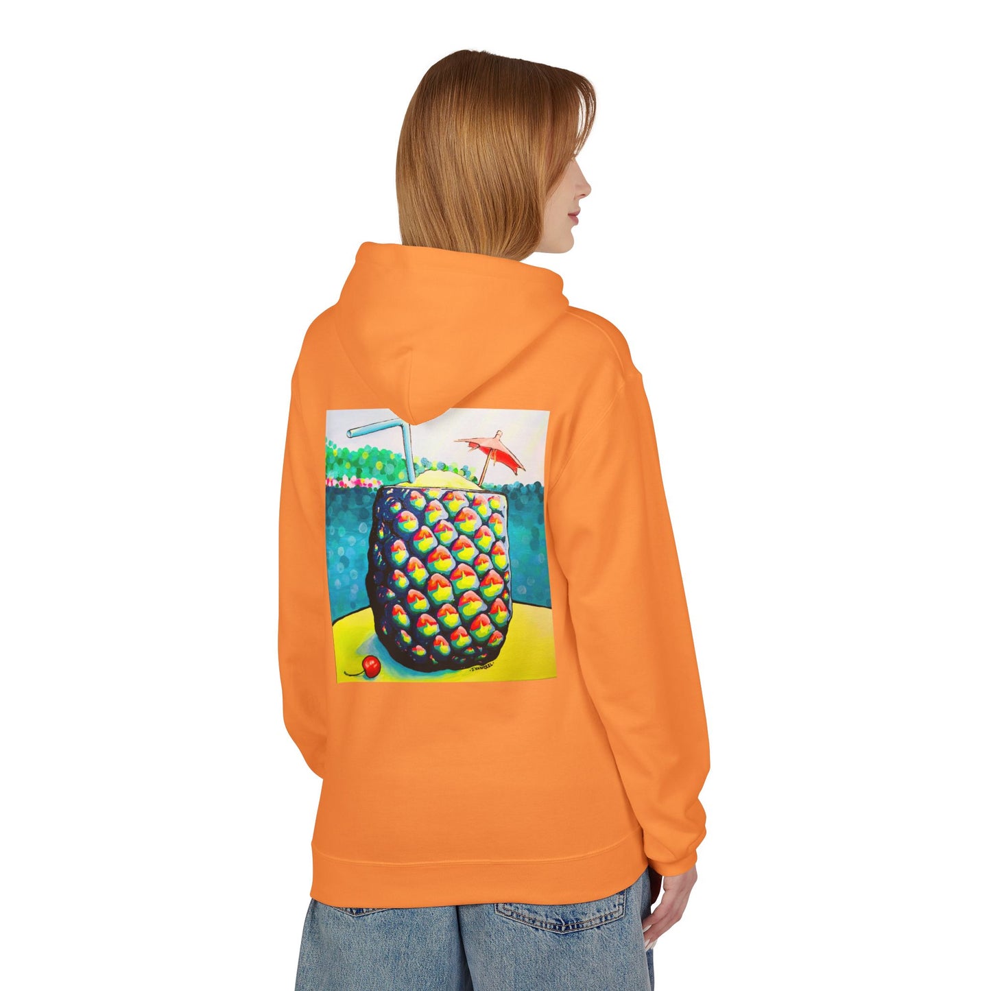 Unisex Neon Piña Colada Soft Hoodie