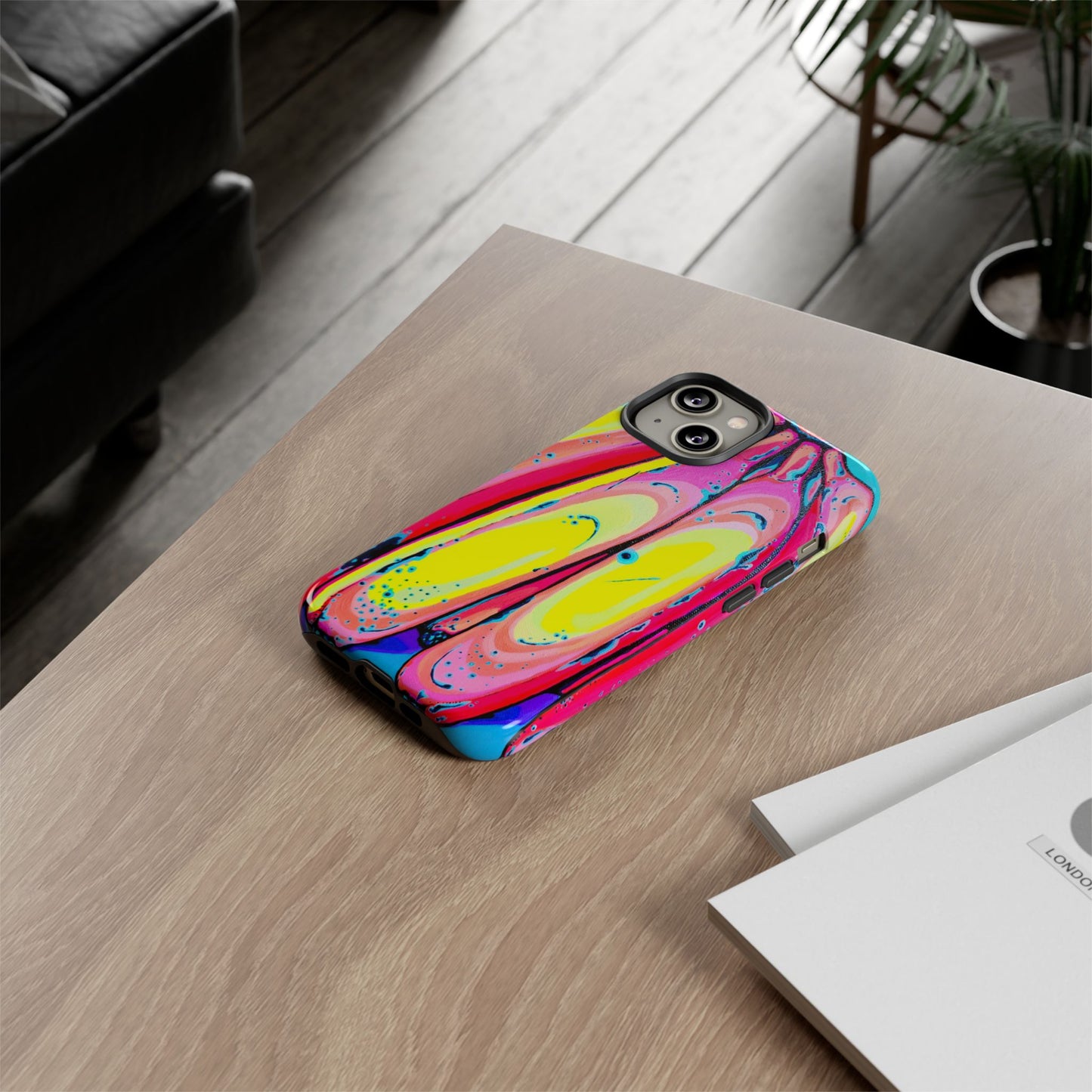 Neon Fat Bananas Tough Phone Case