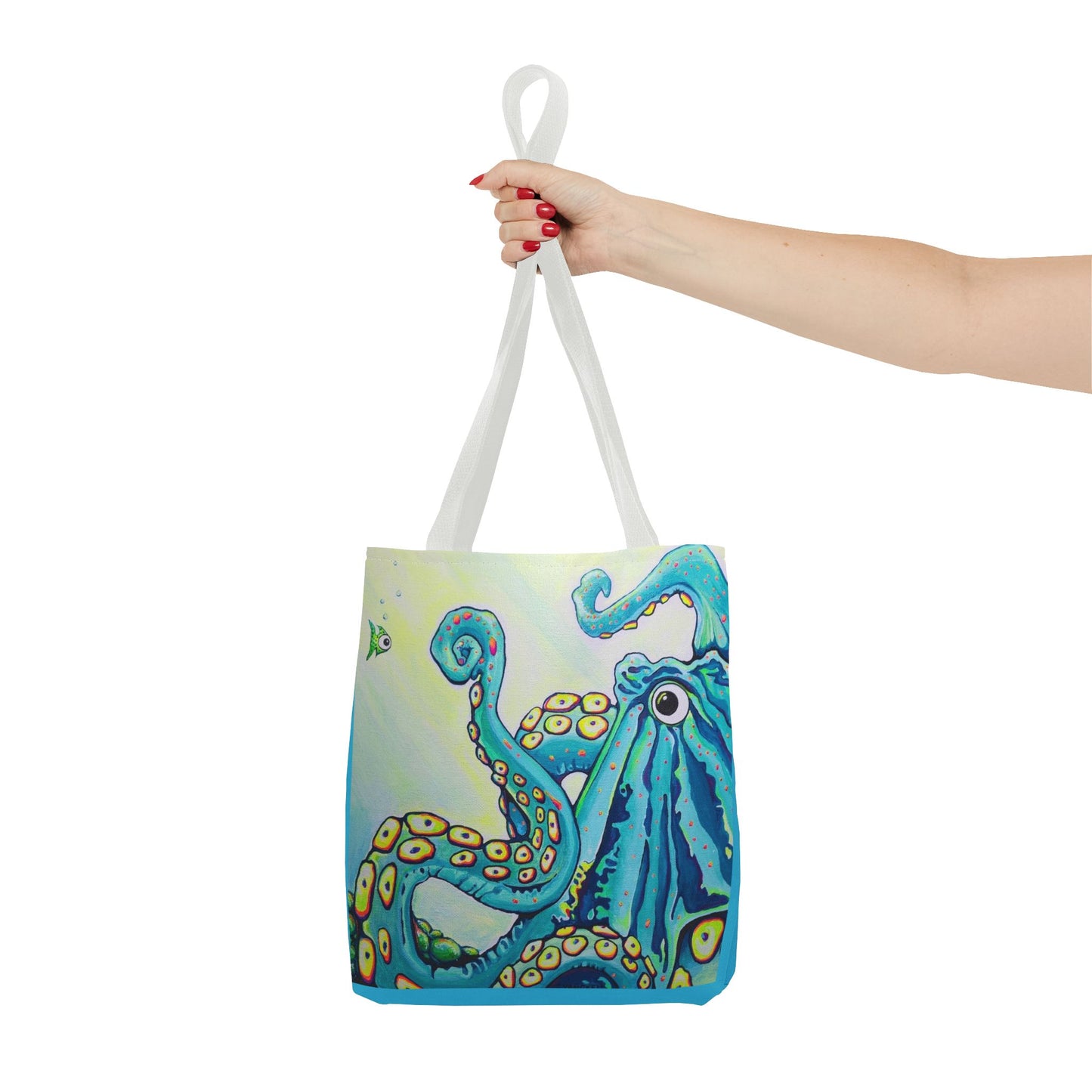 Premium Cyclops Octopus Tote Bag, Original Artist Design, Reusable Shopping Tote,  Eco-Friendly