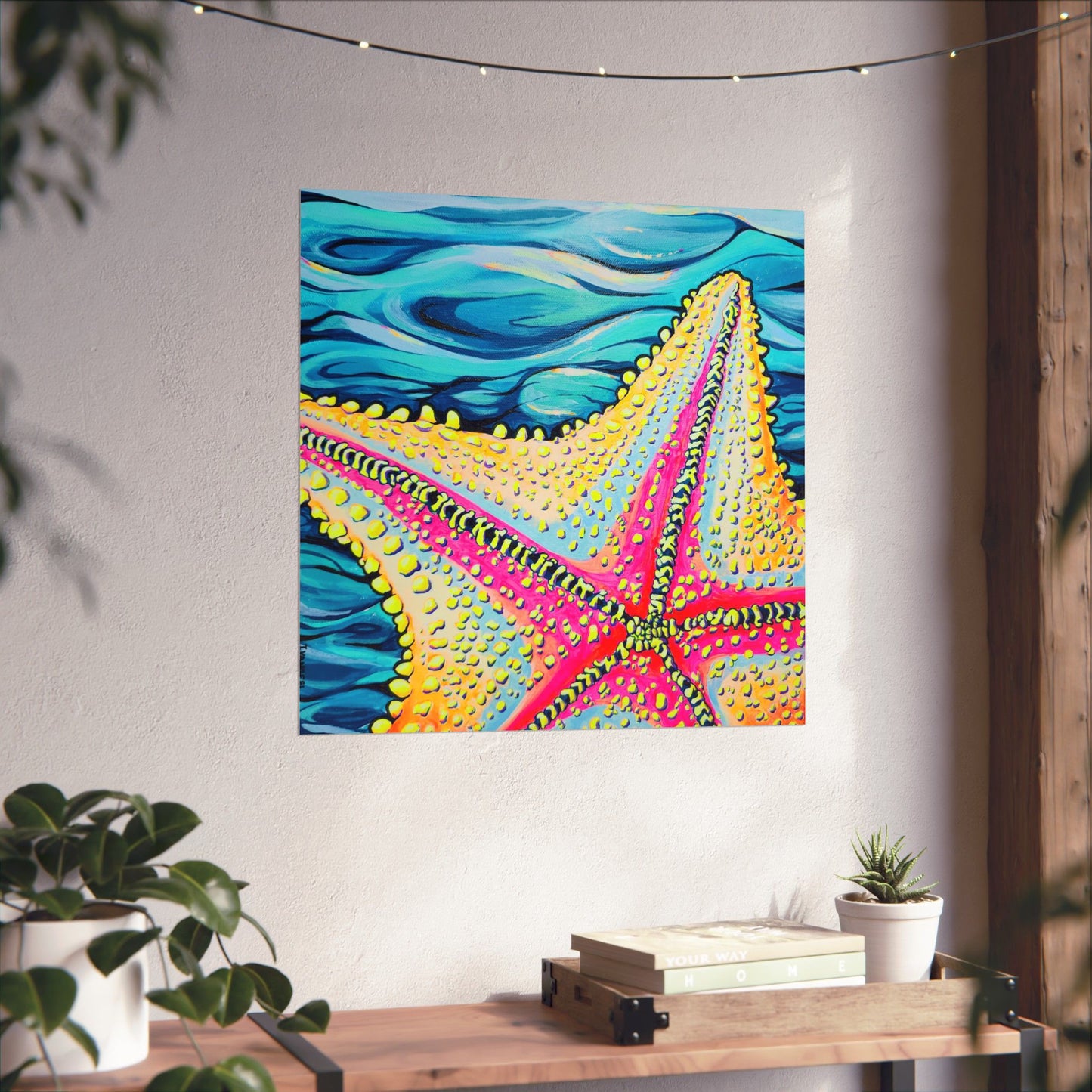 Starfish Beach Bocas Giclée Art Poster