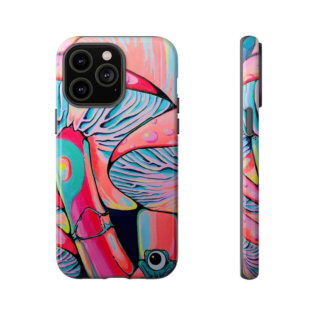 Coque de téléphone résistante Trippy Mushrooms