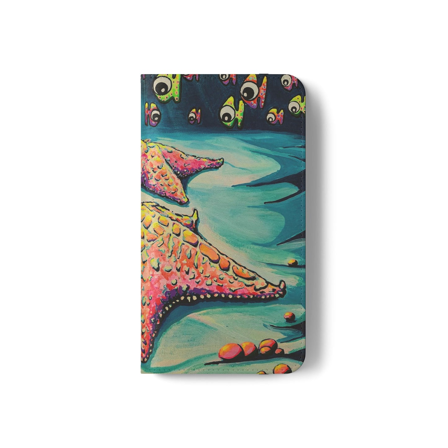 Cyclops Starfish Flip Phone Case – Wallet Cover with Card Slots
