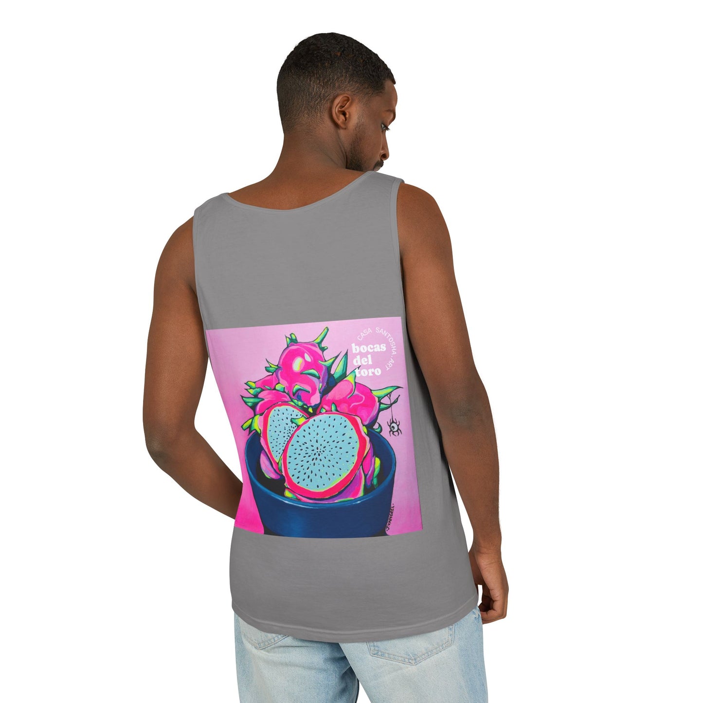 Unisex Neon Pink Dragon Fruit Tank Top - Perfect for Summer Vibes