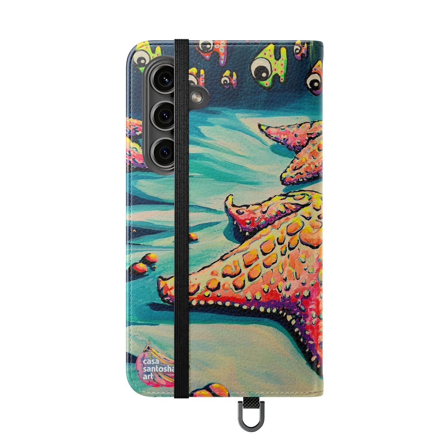 Cyclops Starfish Flip Phone Case – Wallet Cover with Card Slots