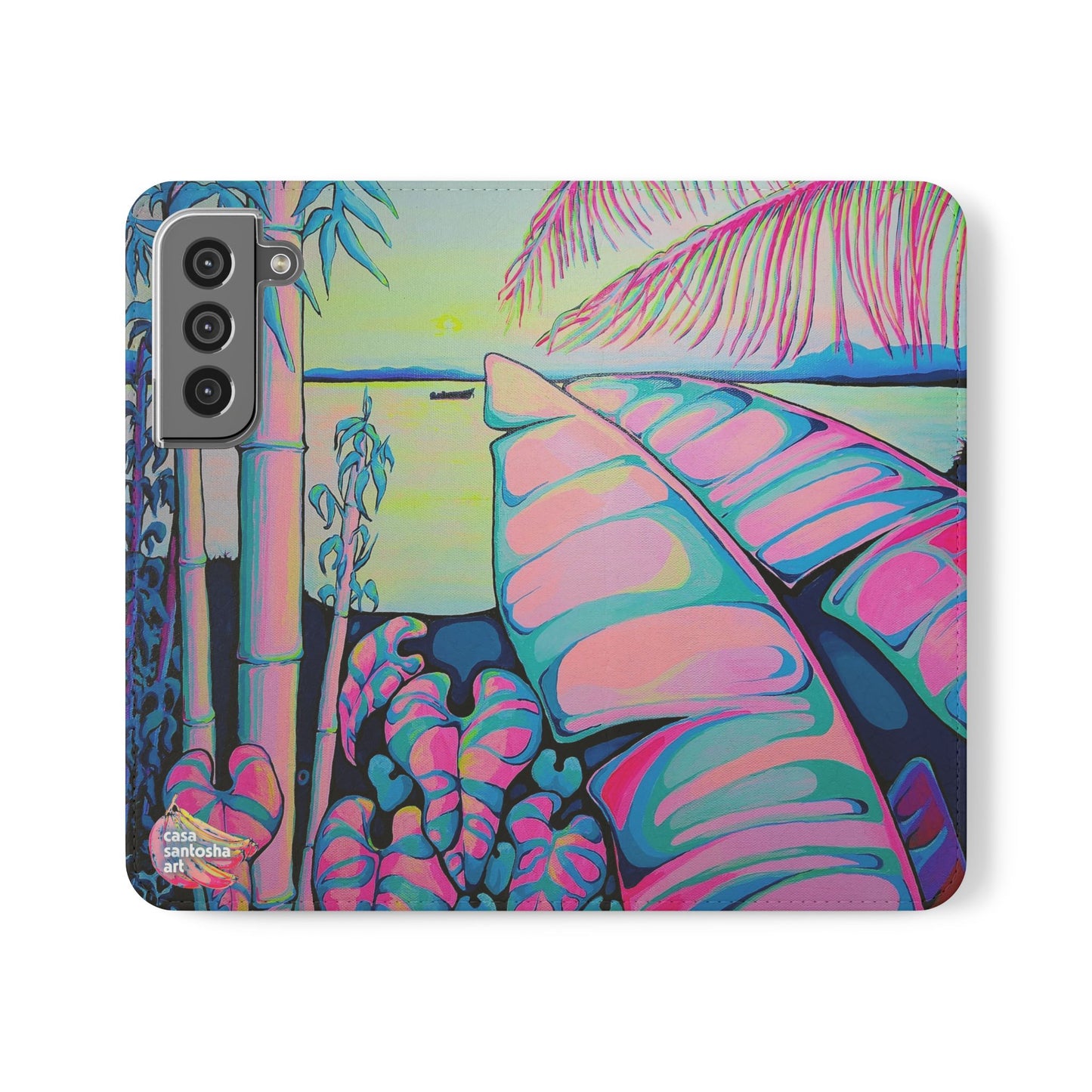 Serenity Bocas Flip Phone Case – Wallet Cover with Card Slots