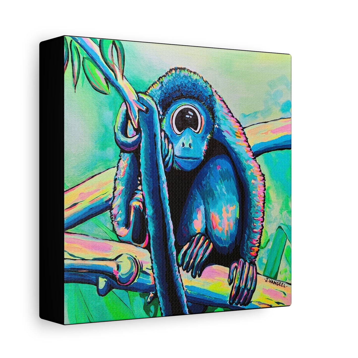 Cyclops Monkey Canvas Print, Original Artist Design, Home Decor, Wall Art