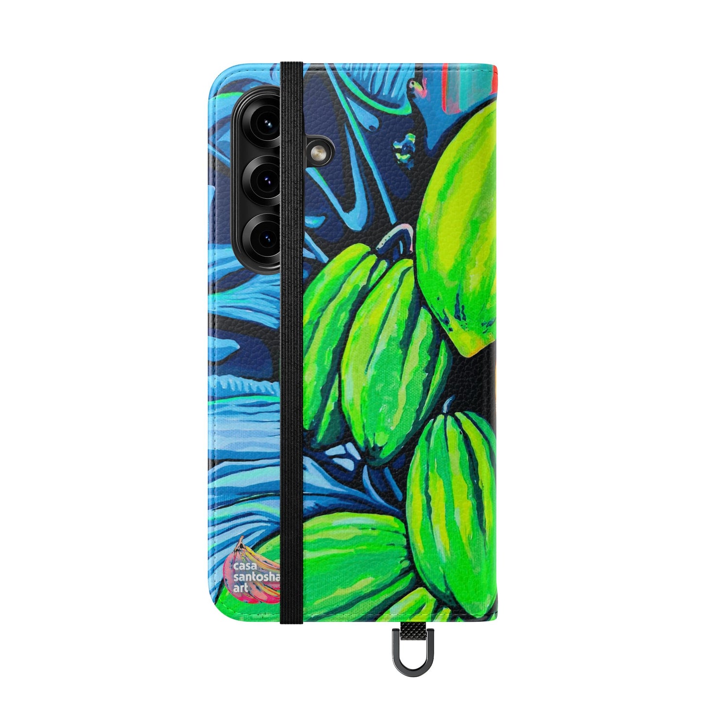 Neon Cacao Flip Phone Case – Wallet Cover with Card Slots
