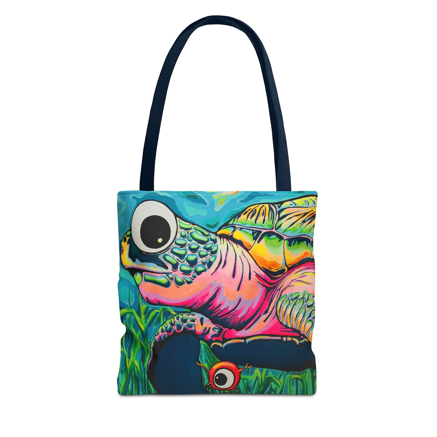 Cyclops Turtle Tote Bag, Original Artist Design, Reusable Shopping Tote,  Eco-Friendly