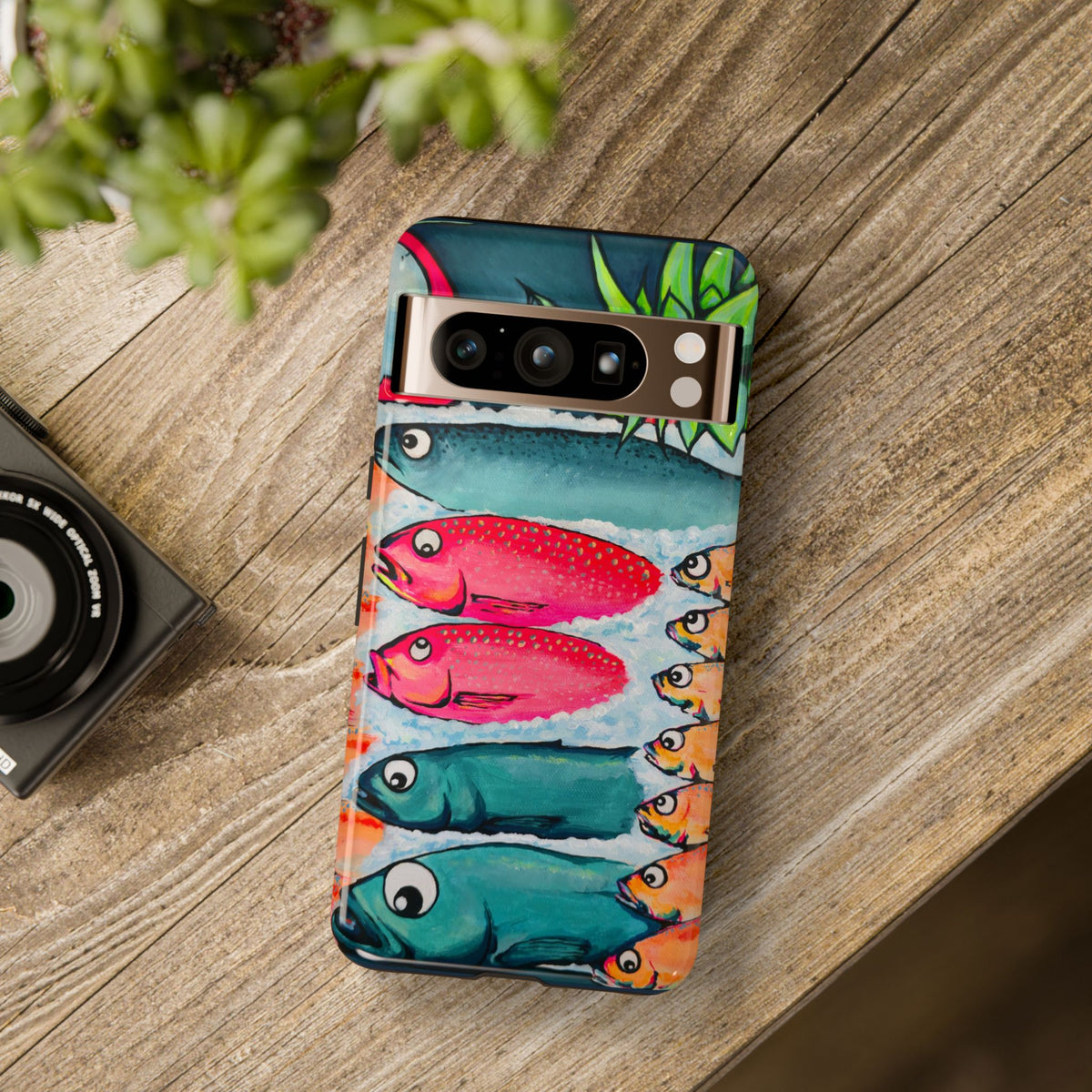 Neon Cabo Fish Market Tough Phone Case