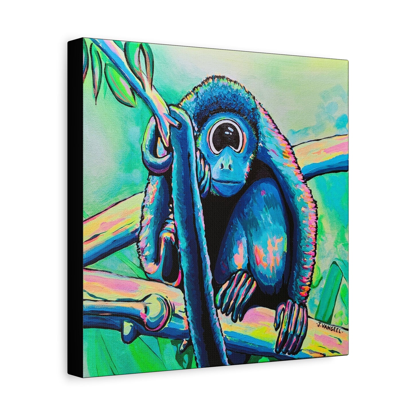 Cyclops Monkey Canvas Print, Original Artist Design, Home Decor, Wall Art