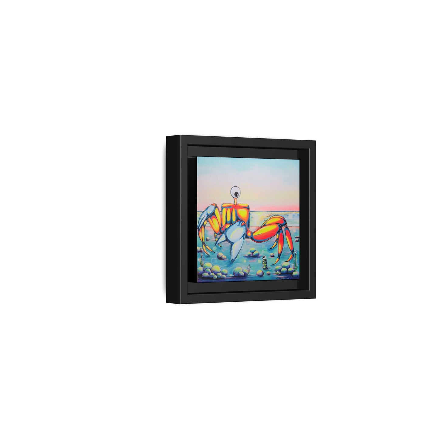 Framed Cyclops Crab Canvas Print