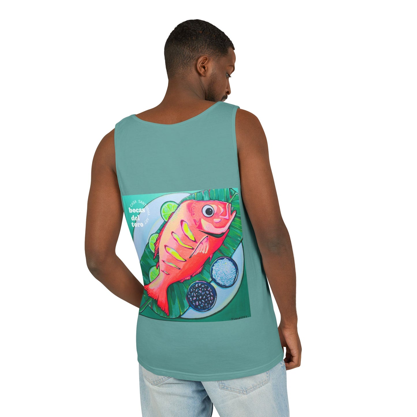 Unisex Neon Fried Fish Tank Top - Perfect for Summer Vibes