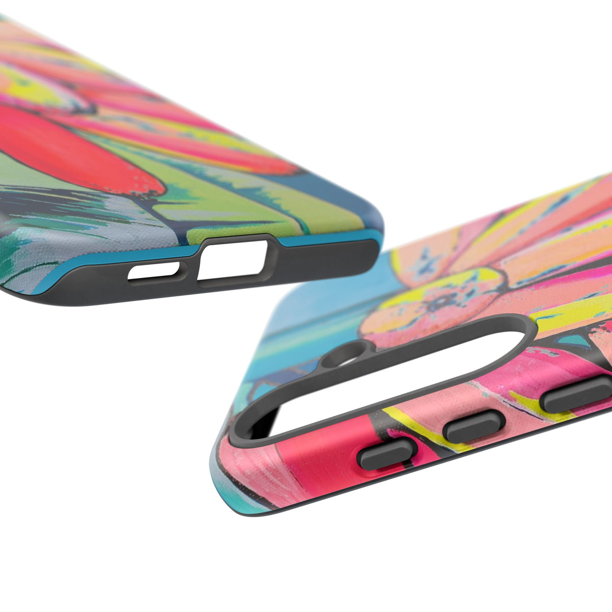Neon Primitivo Bananas Tough Phone Case