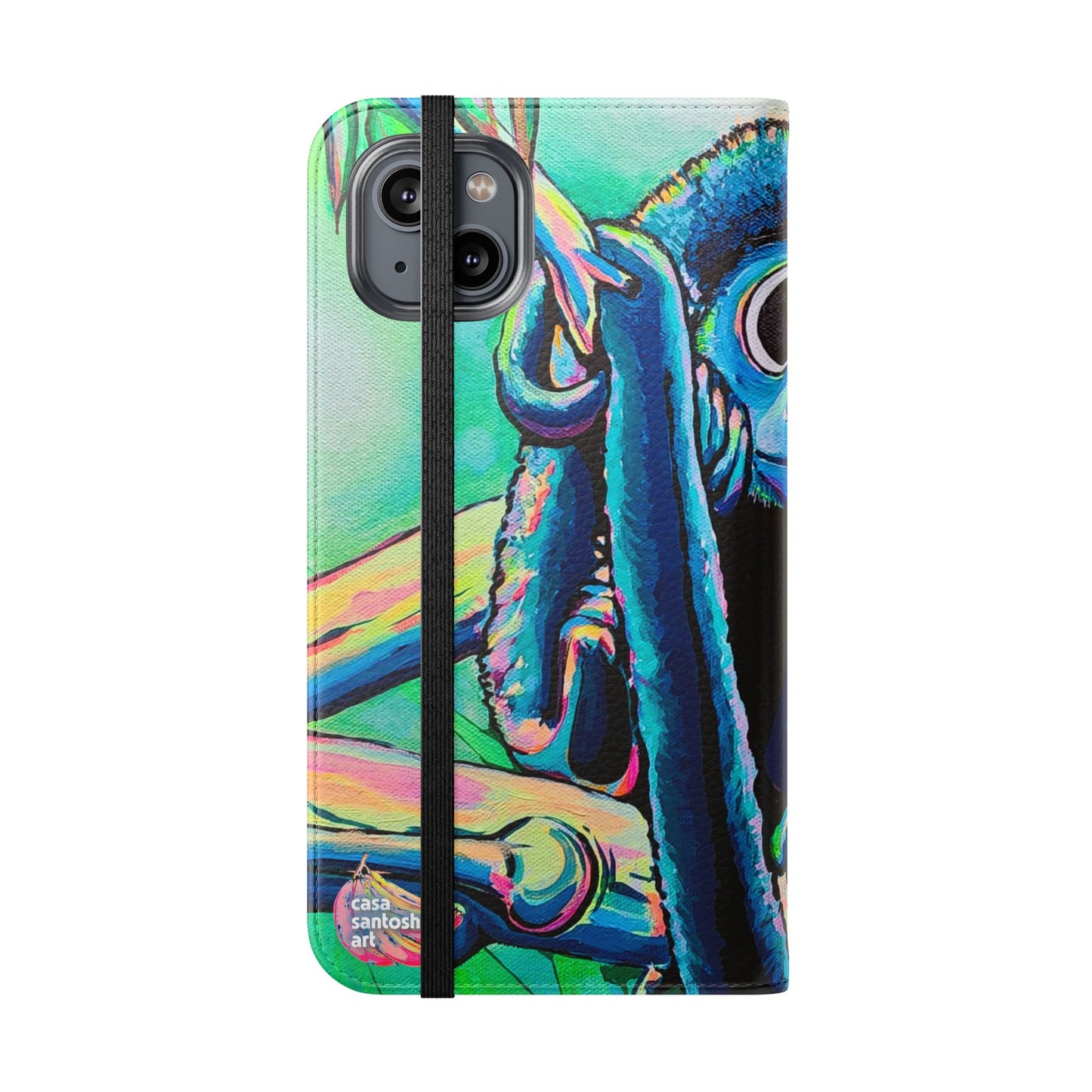 Cyclops Monkey Flip Phone Case – Wallet Cover with Card Slots