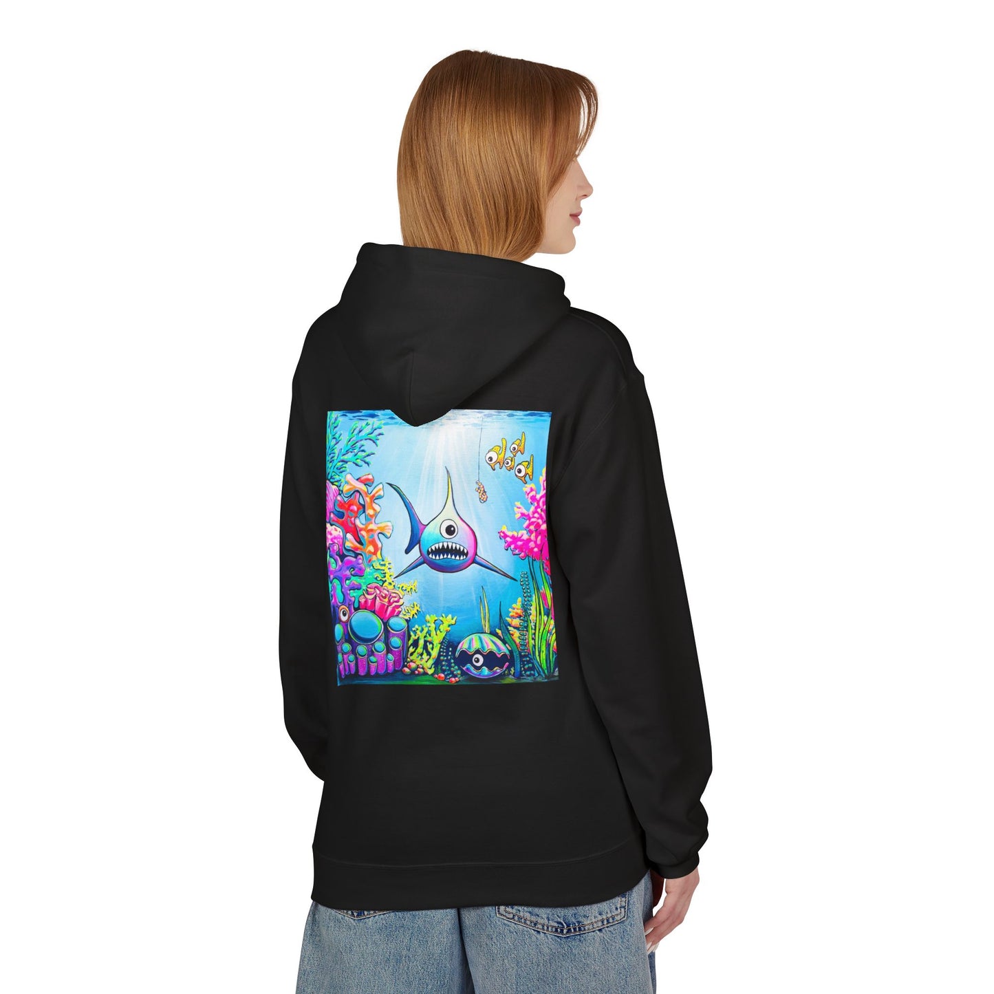 Unisex Cyclops Shark Soft Hoodie