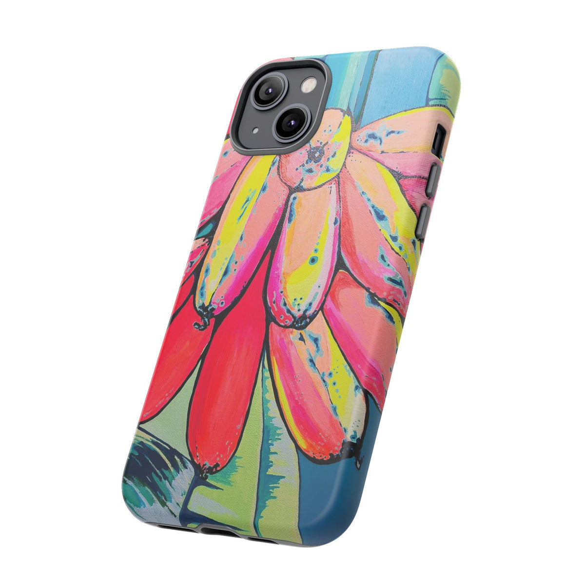 Neon Primitivo Bananas Tough Phone Case