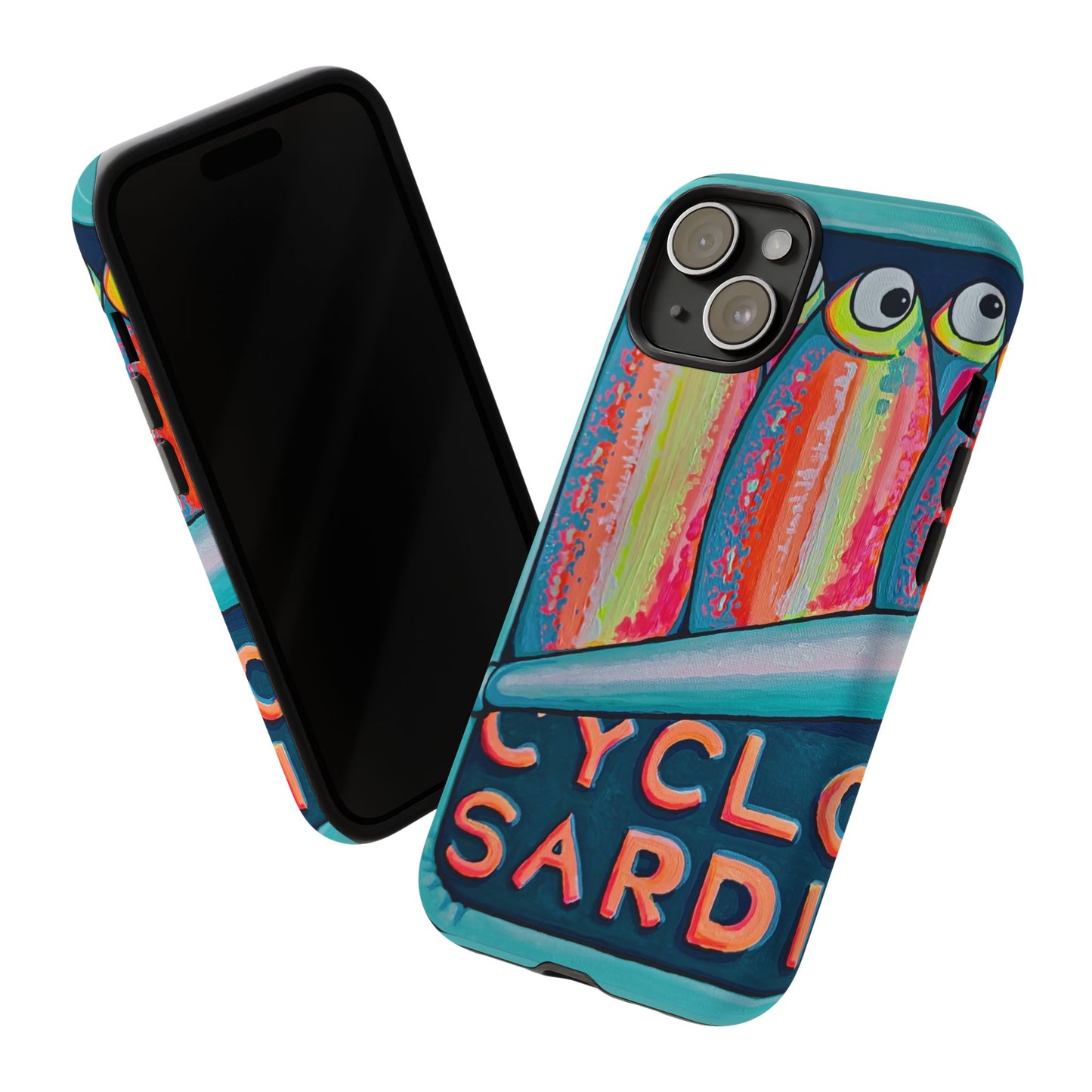 Neon Sardines Tough Phone Case
