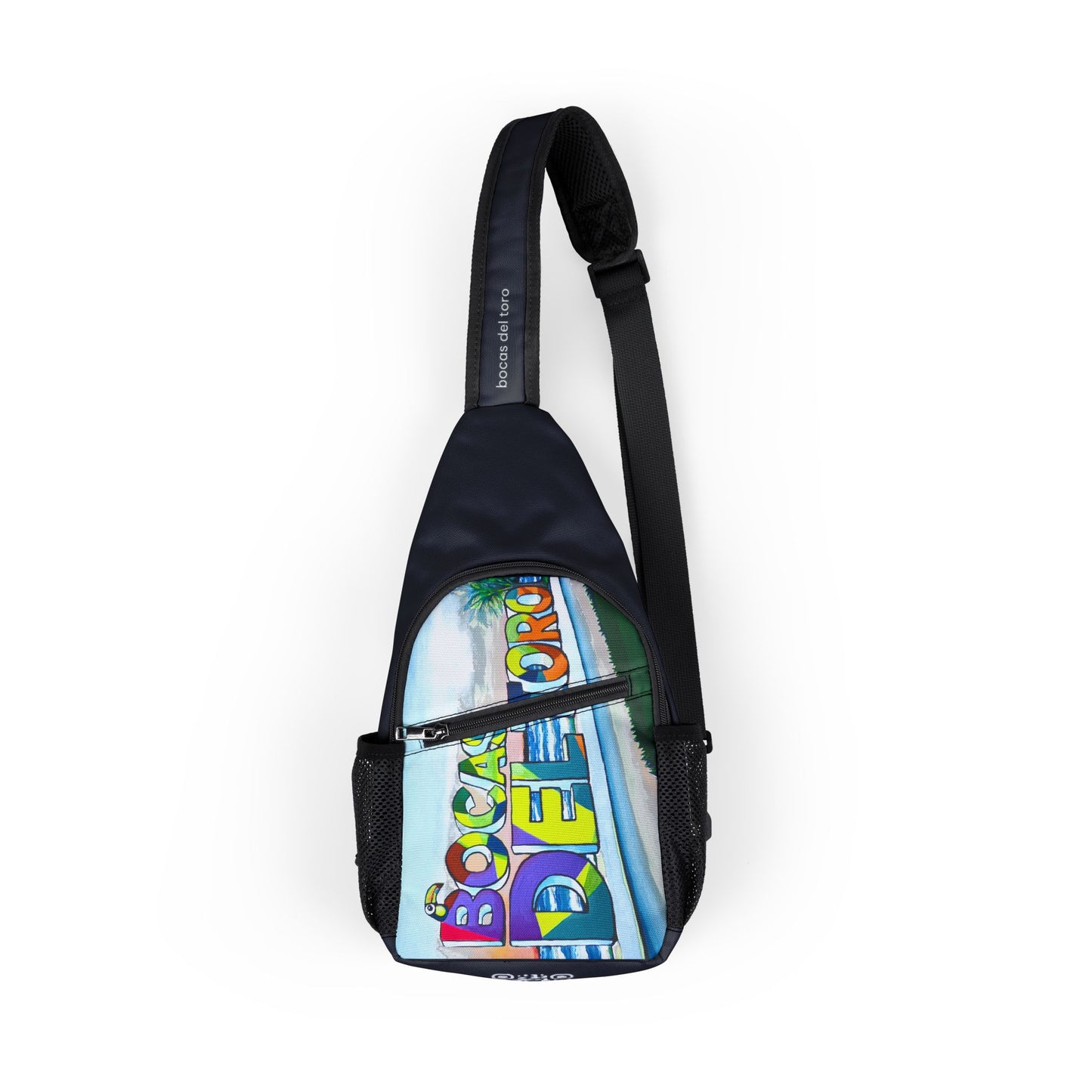 Bocas Del Toro Sign Art Sling Bag - Travel or Everyday Chest Bag