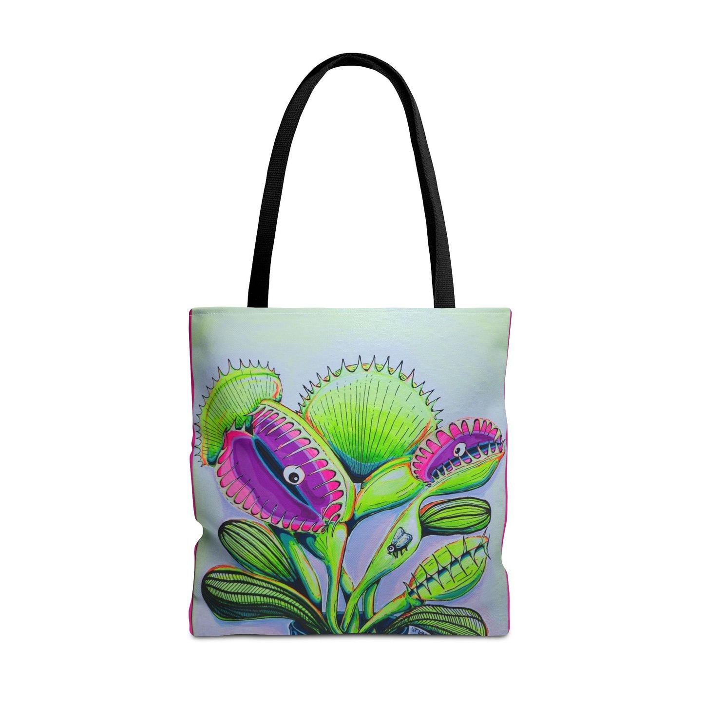 Premium Cyclops Venus Fly Trap Tote Bag, Original Artist Design, Reusable Shopping Tote,  Eco-Friendly