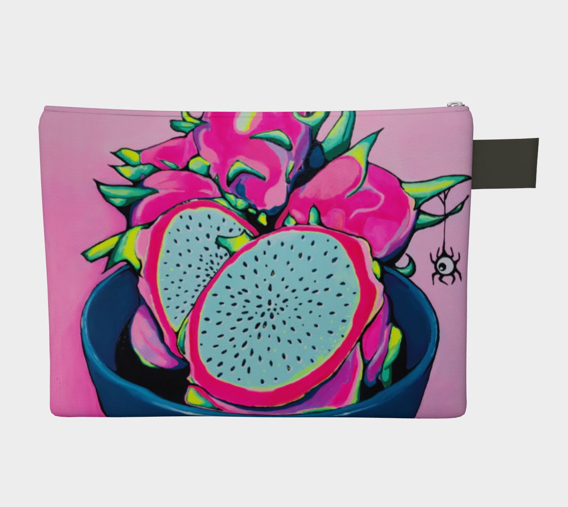 Neon Pink Dragon Fruit Carry All
