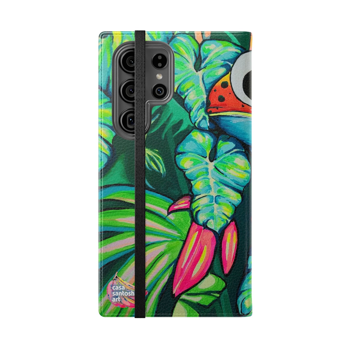 Cyclops Red Frog Flip Phone Case – Wallet Cover with Card Slots