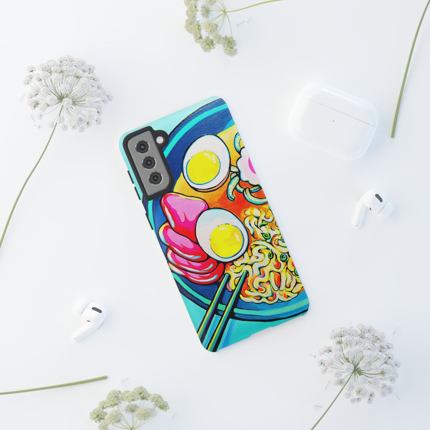 Neon Ramen Tough Phone Case