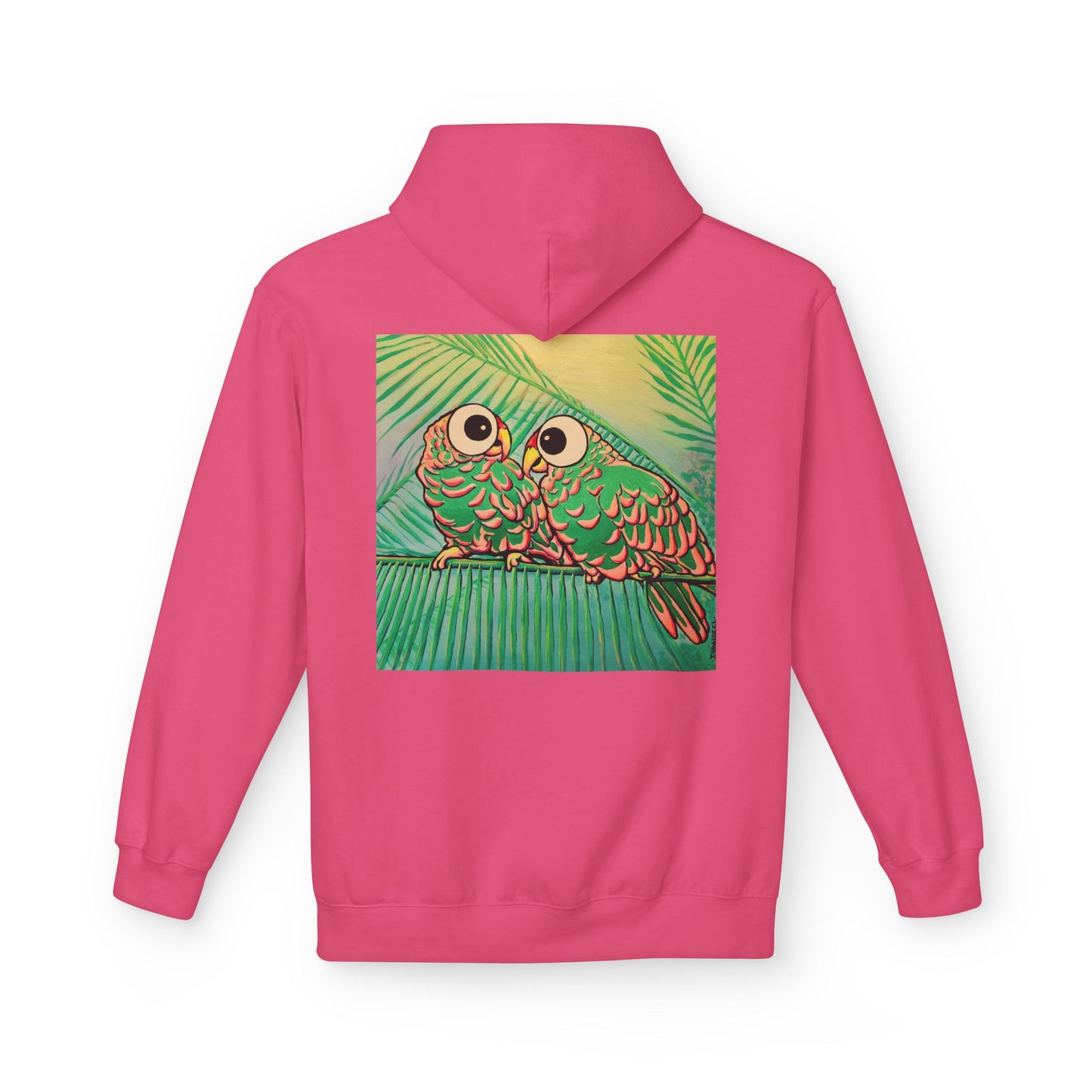 Unisex Chatty Cyclops Parrots Soft Hoodie