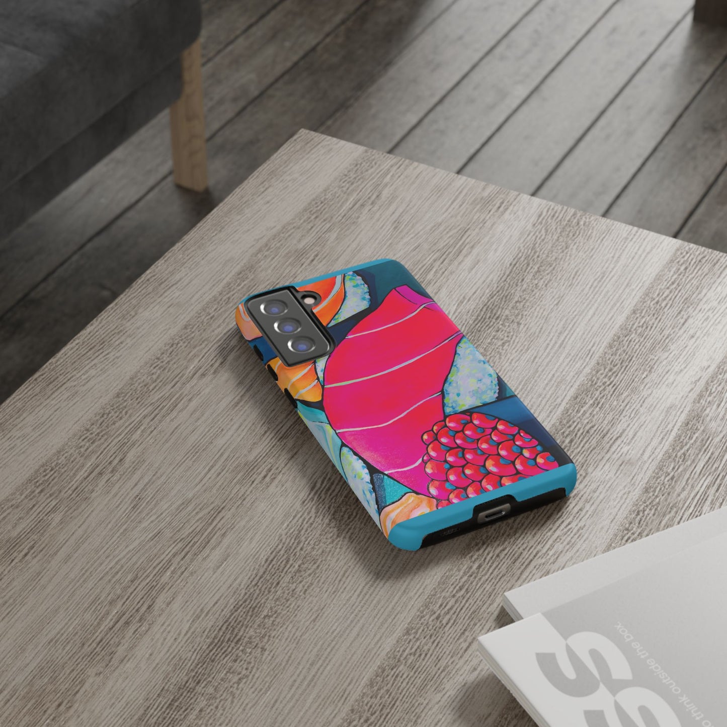 Coque de téléphone résistante Néon Sushi