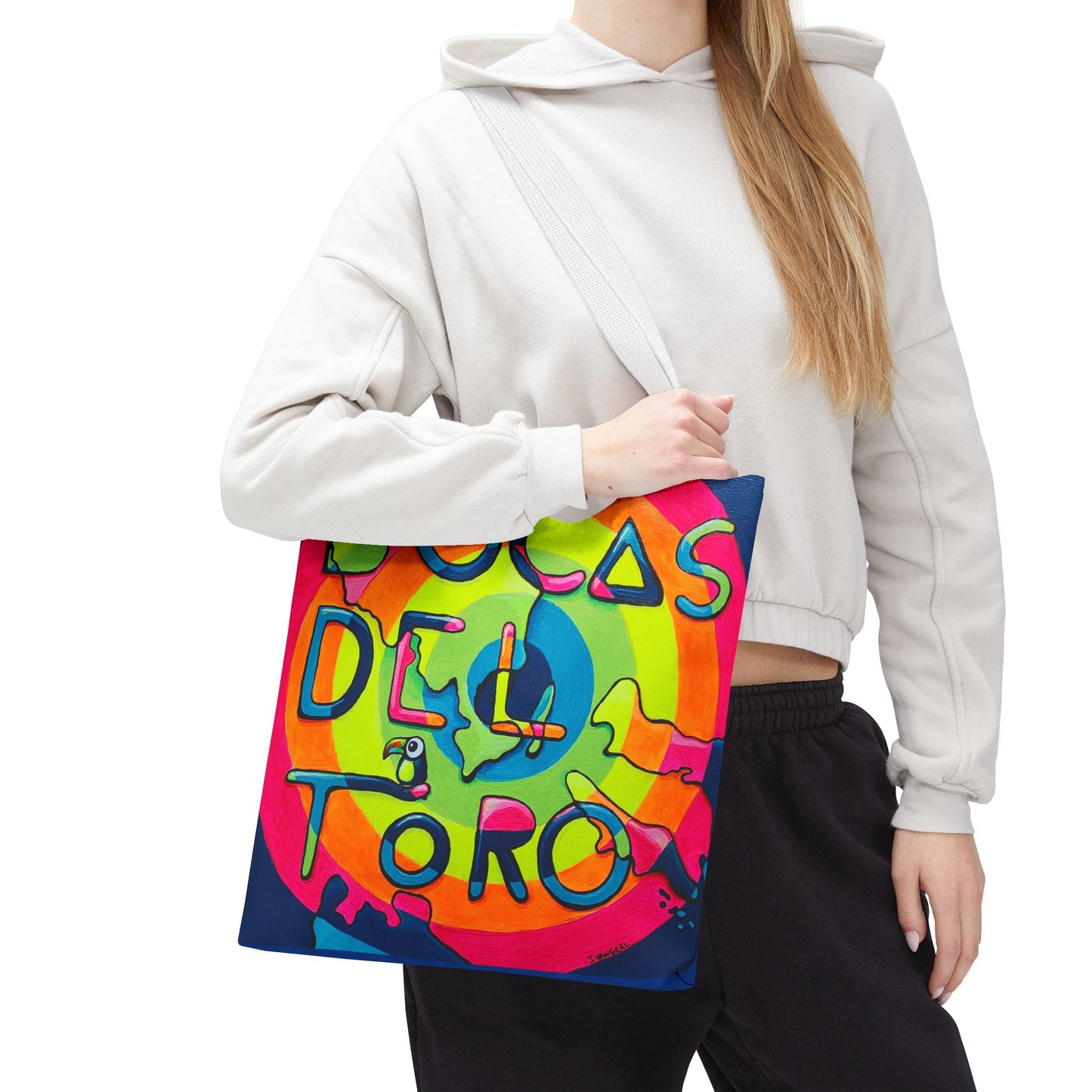 Premium Bocas Del Toro Islands Tote Bag, Original Artist Design, Reusable Shopping Tote,  Eco-Friendly