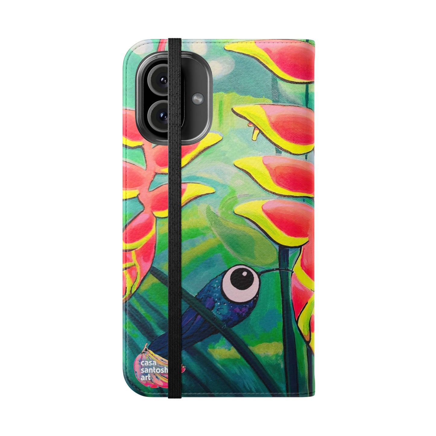 Cyclops Hummingbirds Flip Phone Case – Wallet Cover with Card Slots