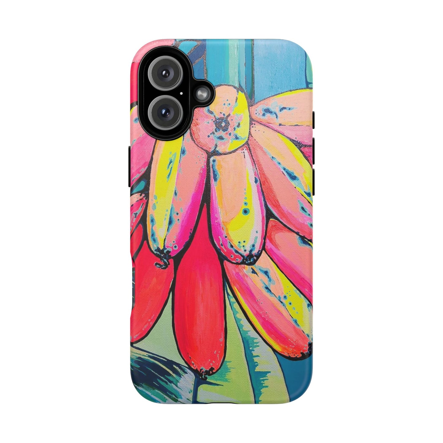 Neon Primitivo Bananas Tough Phone Case
